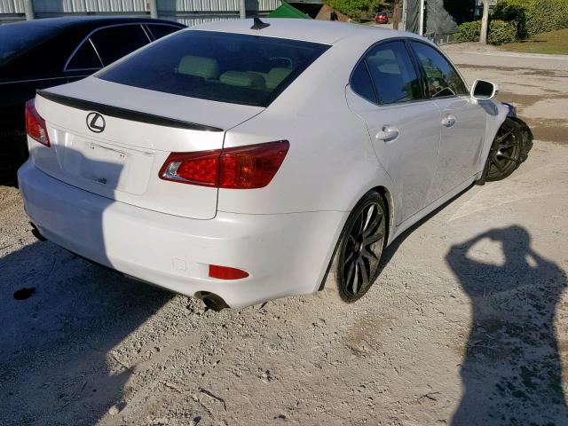 JTHCK262695031859 - 2009 LEXUS IS 250 WHITE photo 4