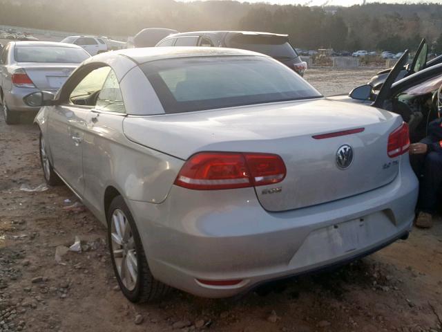 WVWBW7AH3CV011571 - 2012 VOLKSWAGEN EOS KOMFOR 银色 照片 3