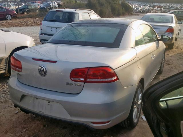 WVWBW7AH3CV011571 - 2012 VOLKSWAGEN EOS KOMFOR 银色 照片 4