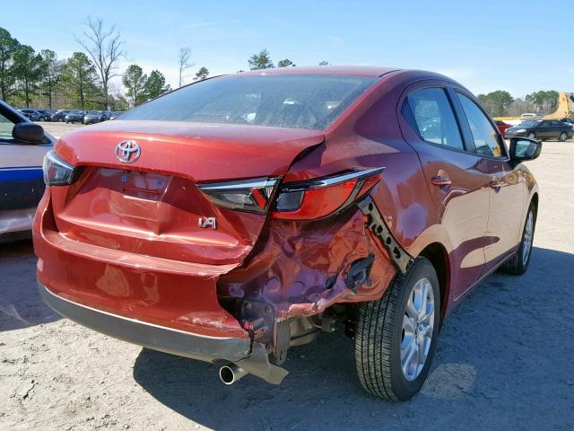 3MYDLBYV3JY326131 - 2018 TOYOTA YARIS IA RED photo 4