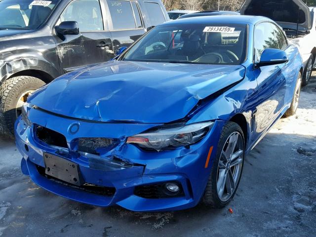 WBA4Z7C54JEA33188 - 2018 BMW 440XI BLUE photo 2