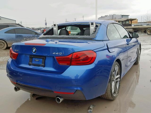 WBA4Z7C54JEA33188 - 2018 BMW 440XI BLUE photo 4