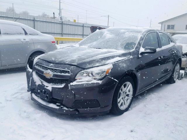 1G11D5RR4DF110794 - 2013 CHEVROLET MALIBU 1LT ნაცრისფერი ფოტო 2