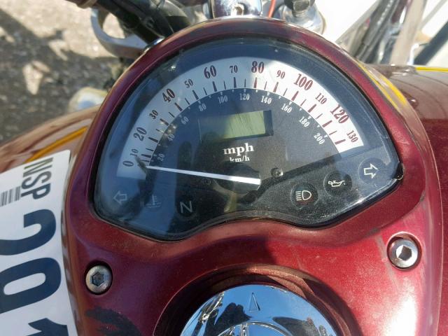 1HFSC52056A306789 - 2006 HONDA VT1300 S BURGUNDY photo 8