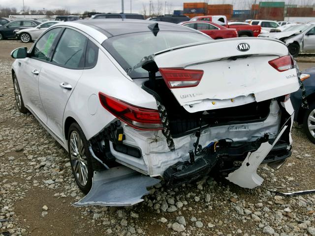 5XXGV4L28HG133359 - 2017 KIA OPTIMA SXL WHITE photo 3