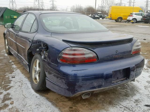1G2WP52K11F159677 - 2001 PONTIAC GRAND PRIX BLUE photo 3