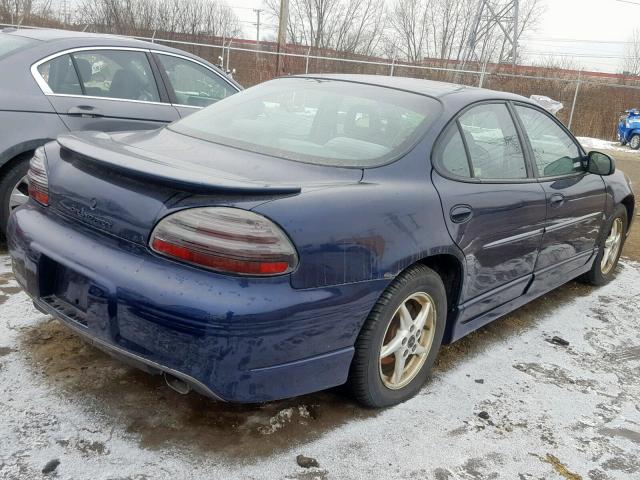 1G2WP52K11F159677 - 2001 PONTIAC GRAND PRIX BLUE photo 4