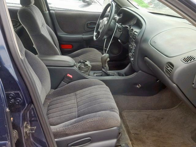 1G2WP52K11F159677 - 2001 PONTIAC GRAND PRIX BLUE photo 5