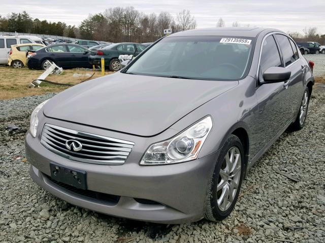 JNKCV61FX9M356464 - 2009 INFINITI G37 GRAY photo 2