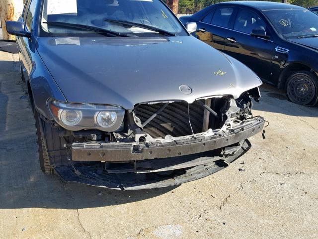 WBAGL63404DP69603 - 2004 BMW 745 I GRAY photo 9