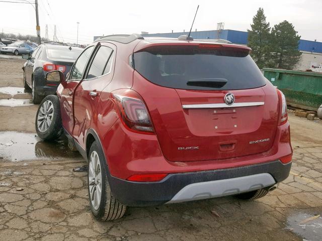 KL4CJASB8HB033174 - 2017 BUICK ENCORE PRE RED photo 3