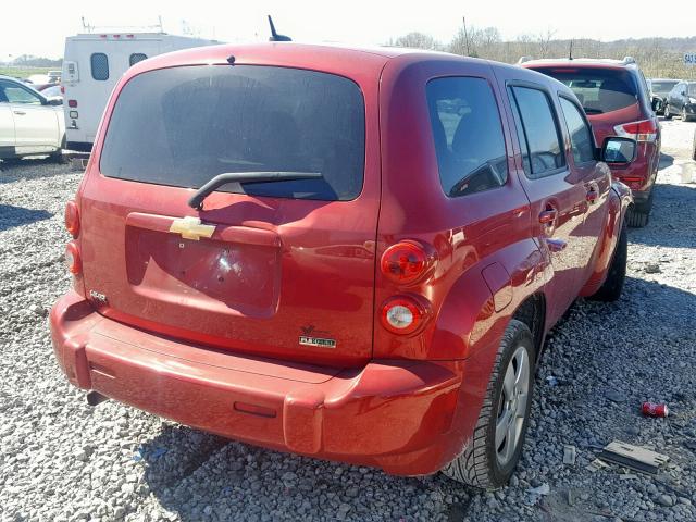 3GNBAEDB5AS567482 - 2010 CHEVROLET HHR LS RED photo 4