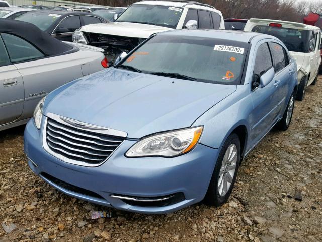 1C3CCBBG5CN139451 - 2012 CHRYSLER 200 TOURIN BLUE photo 2