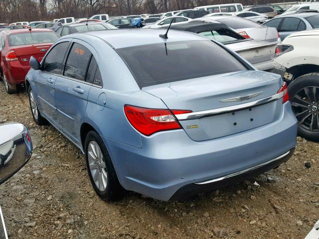 1C3CCBBG5CN139451 - 2012 CHRYSLER 200 TOURIN BLUE photo 3