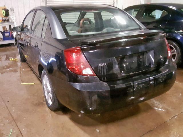 1G8AL52FX3Z105651 - 2003 SATURN ION LEVEL BLACK photo 3