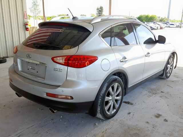 JNKAJ09E48M300773 - 2008 INFINITI EX35 BASE SILVER photo 4