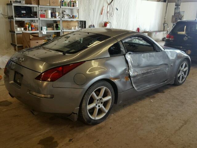 JN1AZ34E65M653629 - 2005 NISSAN 350Z COUPE GRAY photo 4