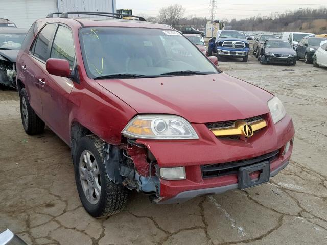 2HNYD18684H514177 - 2004 ACURA MDX TOURIN BURGUNDY photo 1