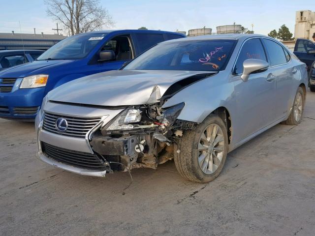 JTHBW1GG9E2046887 - 2014 LEXUS ES 300H SILVER photo 2