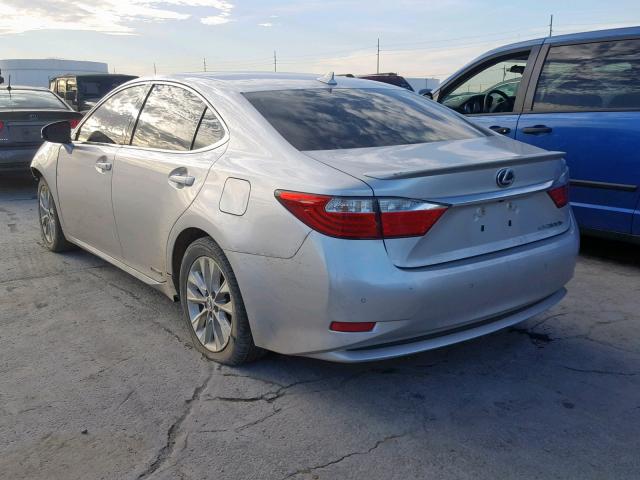 JTHBW1GG9E2046887 - 2014 LEXUS ES 300H SILVER photo 3