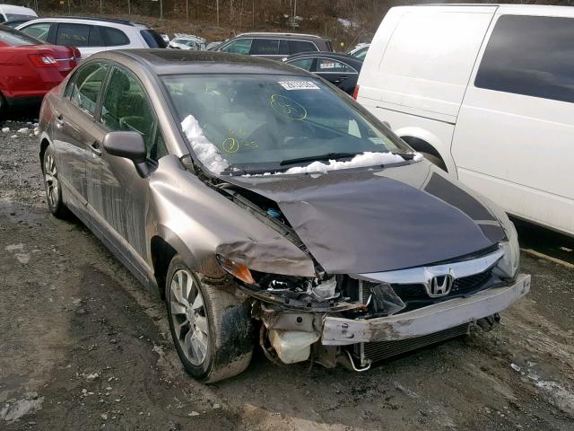 19XFA1F90AE001967 - 2010 HONDA CIVIC EXL GRAY photo 1