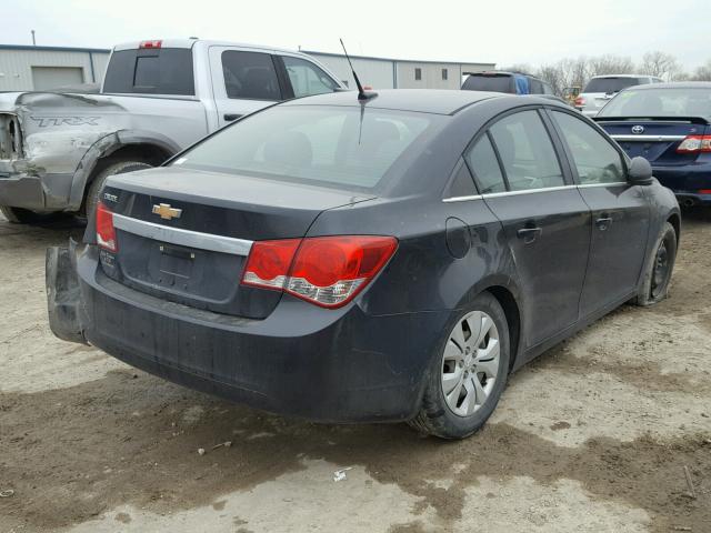 1G1PC5SH4C7106283 - 2012 CHEVROLET CRUZE LS BLACK photo 4