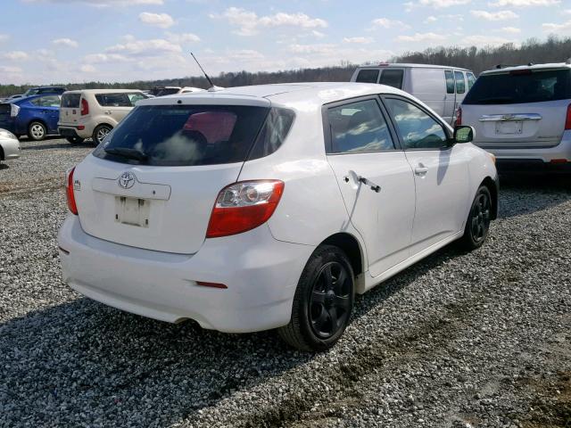 2T1KU40E79C127377 - 2009 TOYOTA COROLLA MA WHITE photo 4