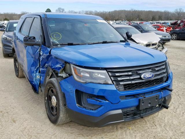 1FM5K8AR2HGA36816 - 2017 FORD EXPLORER P BLUE photo 1