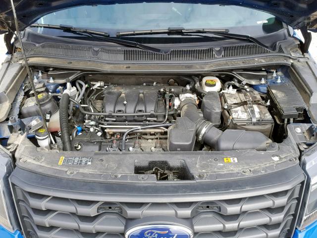 1FM5K8AR2HGA36816 - 2017 FORD EXPLORER P BLUE photo 7