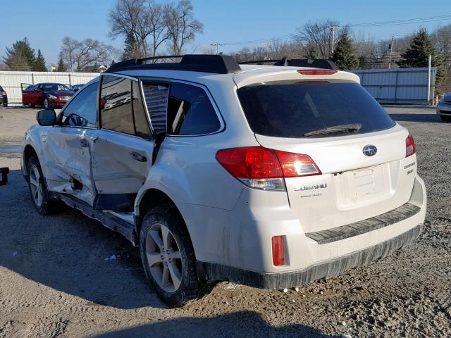 4S4BRDSC9D2264546 - 2013 SUBARU OUTBACK 3. WHITE photo 3