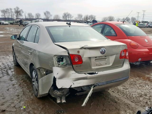 3VWDT71K86M672697 - 2006 VOLKSWAGEN JETTA TDI TAN photo 3