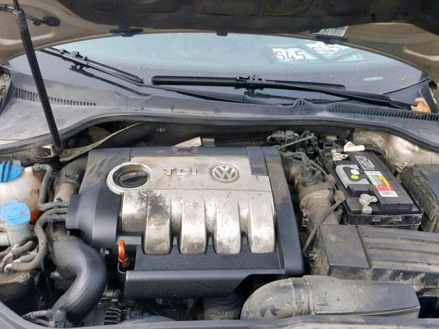 3VWDT71K86M672697 - 2006 VOLKSWAGEN JETTA TDI TAN photo 7