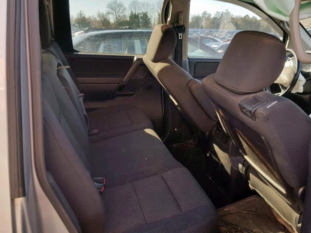 1N6BA0ED0CN303432 - 2012 NISSAN TITAN S SILVER photo 6