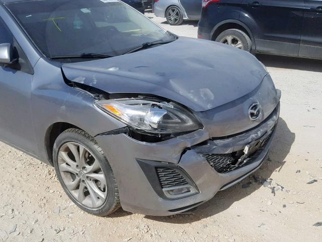 JM1BL1W5XB1472910 - 2011 MAZDA 3 S GRAY photo 9