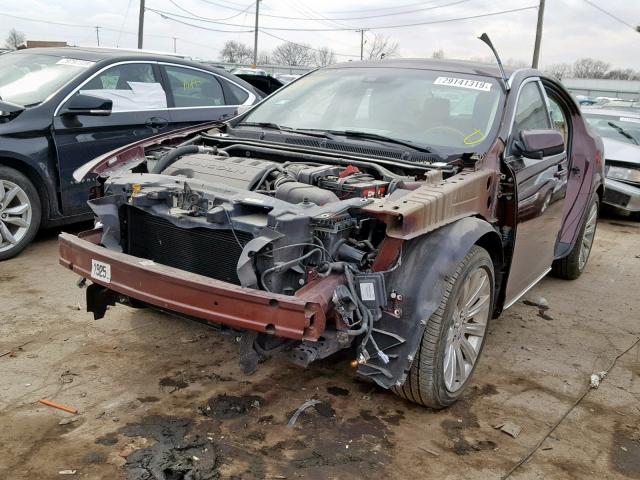 1LNHM93R09G618389 - 2009 LINCOLN MKS BROWN photo 2