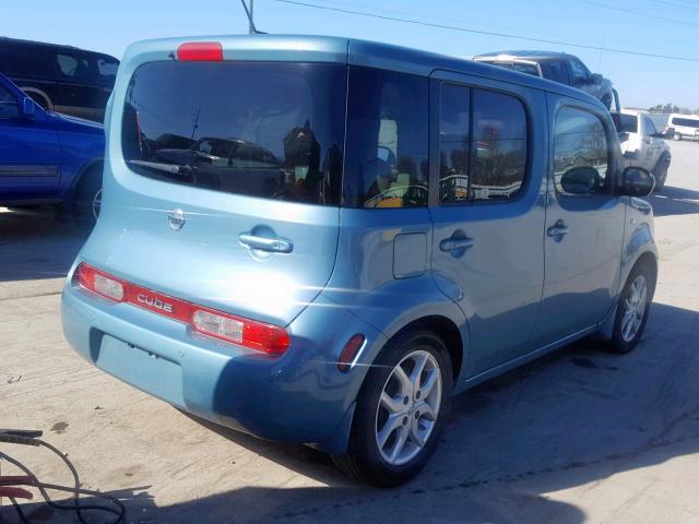 JN8AZ28R69T116327 - 2009 NISSAN CUBE BASE BLUE photo 4