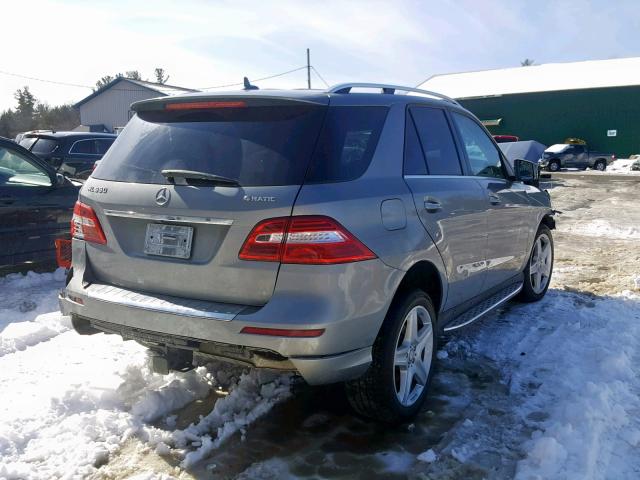 4JGDA7DB0EA321729 - 2014 MERCEDES-BENZ ML 550 4MA SILVER photo 4