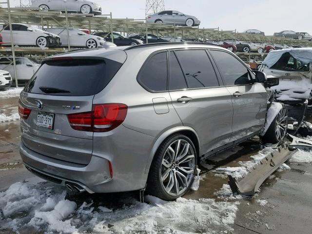 5YMKT6C54J0Y83314 - 2018 BMW X5 M SILVER photo 4