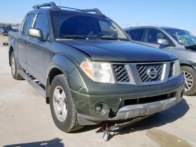 1N6AD07UX5C451022 - 2005 NISSAN FRONTIER C GREEN photo 1