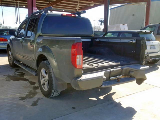 1N6AD07UX5C451022 - 2005 NISSAN FRONTIER C GREEN photo 3