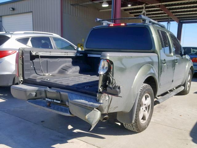 1N6AD07UX5C451022 - 2005 NISSAN FRONTIER C GREEN photo 4