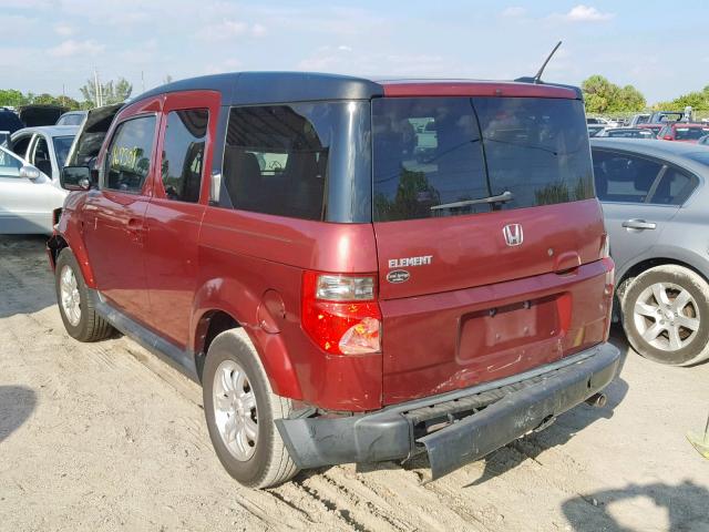 5J6YH187X6L013262 - 2006 HONDA ELEMENT EX RED photo 3