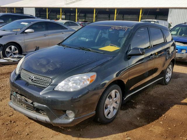 2T1KR32E87C680044 - 2007 TOYOTA MATRIX XR BLACK photo 2