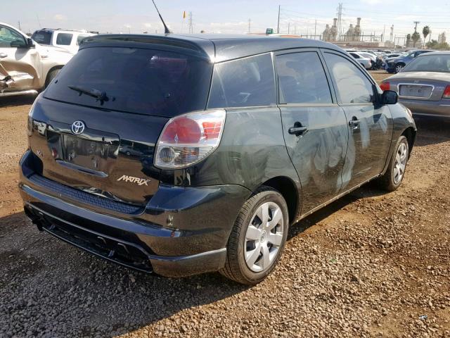 2T1KR32E87C680044 - 2007 TOYOTA MATRIX XR BLACK photo 4