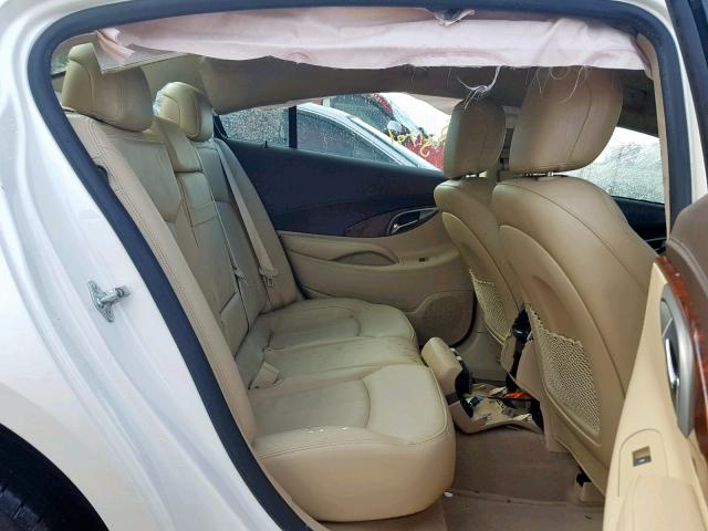 1G4GJ5E31DF194970 - 2013 BUICK LACROSSE T WHITE photo 6