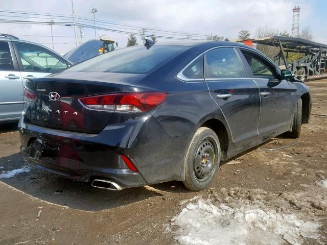 5NPE34AF3KH736573 - 2019 HYUNDAI SONATA LIM BLACK photo 4