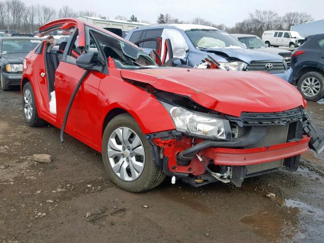 1G1PA5SG8F7129213 - 2015 CHEVROLET CRUZE LS RED photo 1