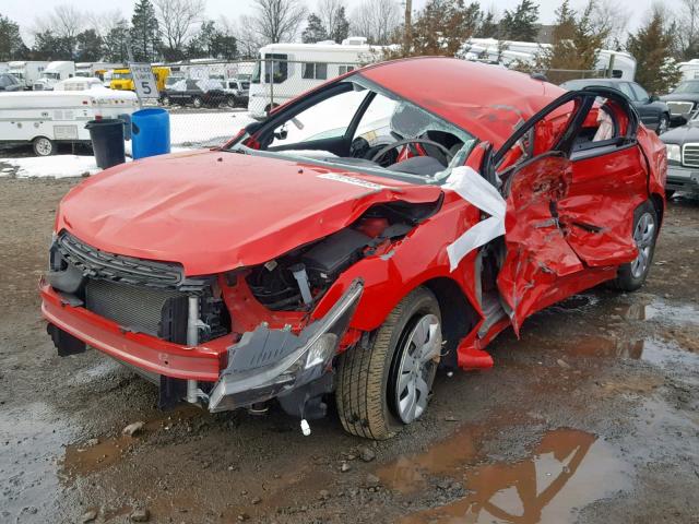 1G1PA5SG8F7129213 - 2015 CHEVROLET CRUZE LS RED photo 2