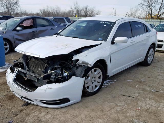 1C3CCBAG5DN721505 - 2013 CHRYSLER 200 LX WHITE photo 2