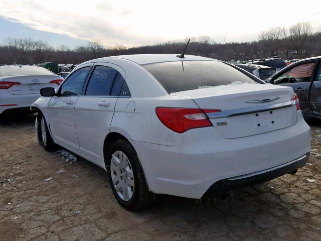 1C3CCBAG5DN721505 - 2013 CHRYSLER 200 LX WHITE photo 3